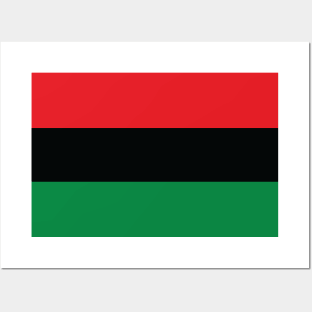 Pan African Flag Wall Art by Wickedcartoons